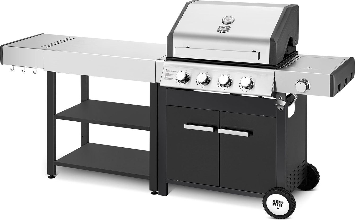 Austin and Barbeque AABQ Side Table Open SS